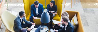 people in a round table